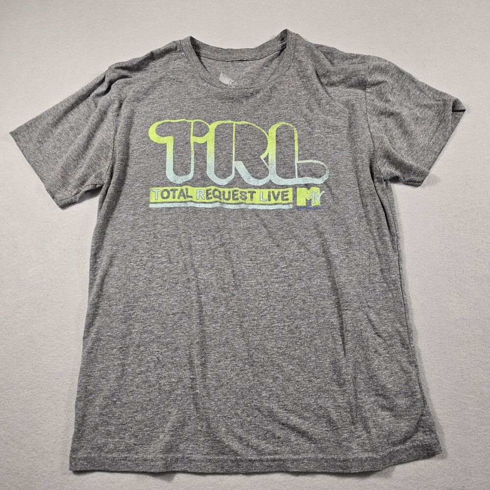 Vintage MTV TRL Total Request Live  Men's Gray Medium Classic T-Shirt